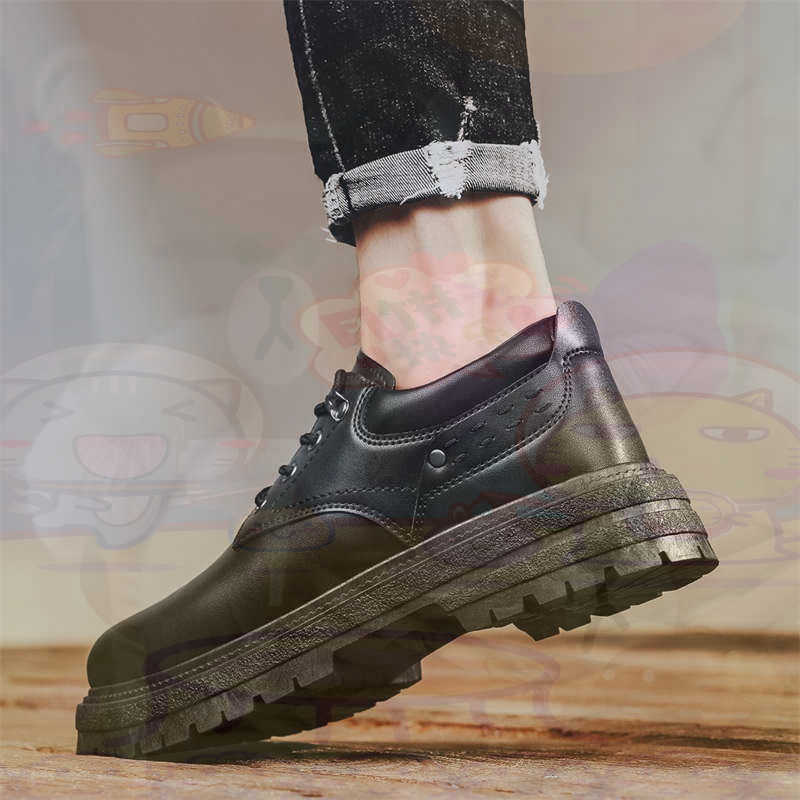Luxury Lifestyle Grooming - Dark Natural Leather Fashion Trainers Tennis