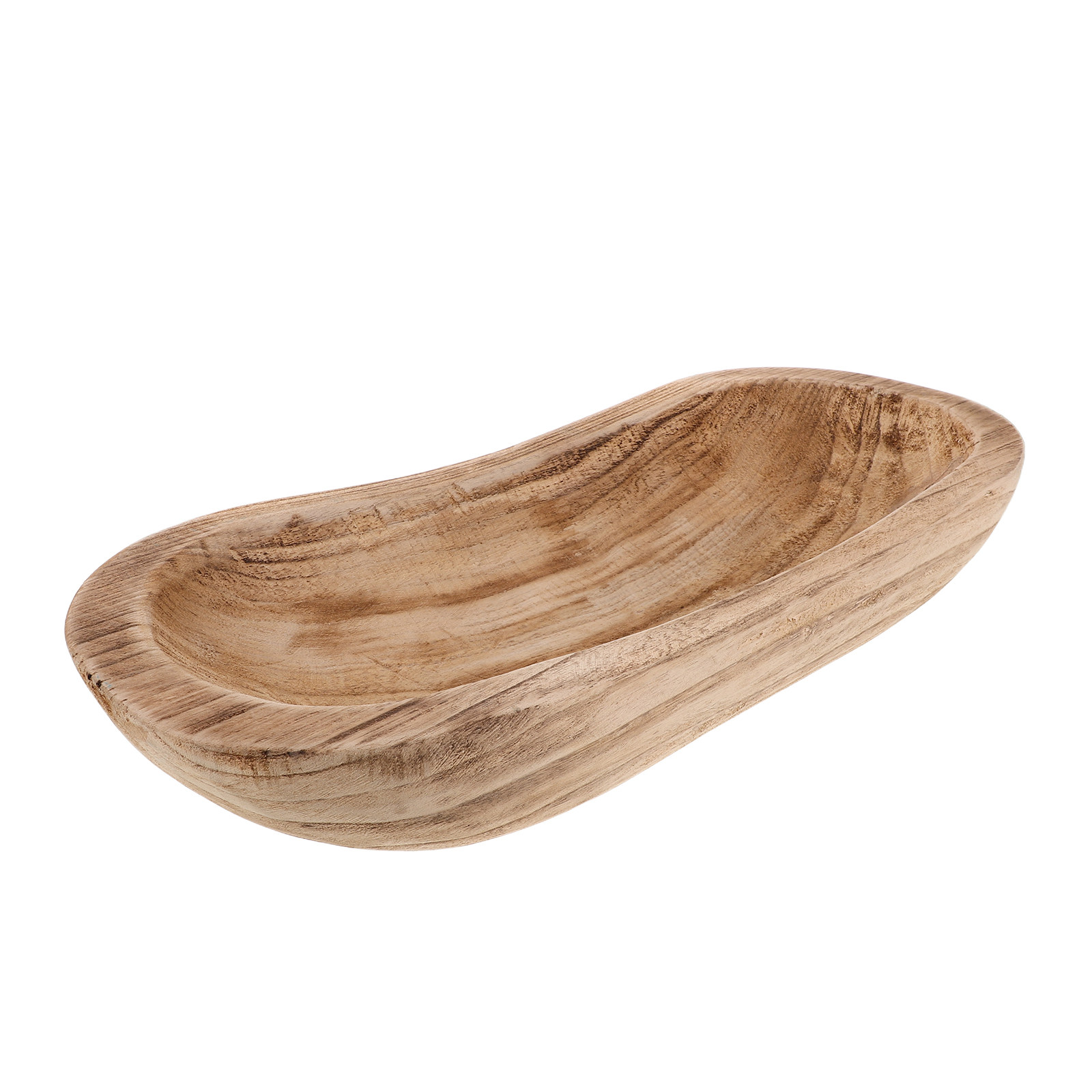 Wooden Serving Tray - Rustic Wood Table Centerpiece Bowl Farmhouse