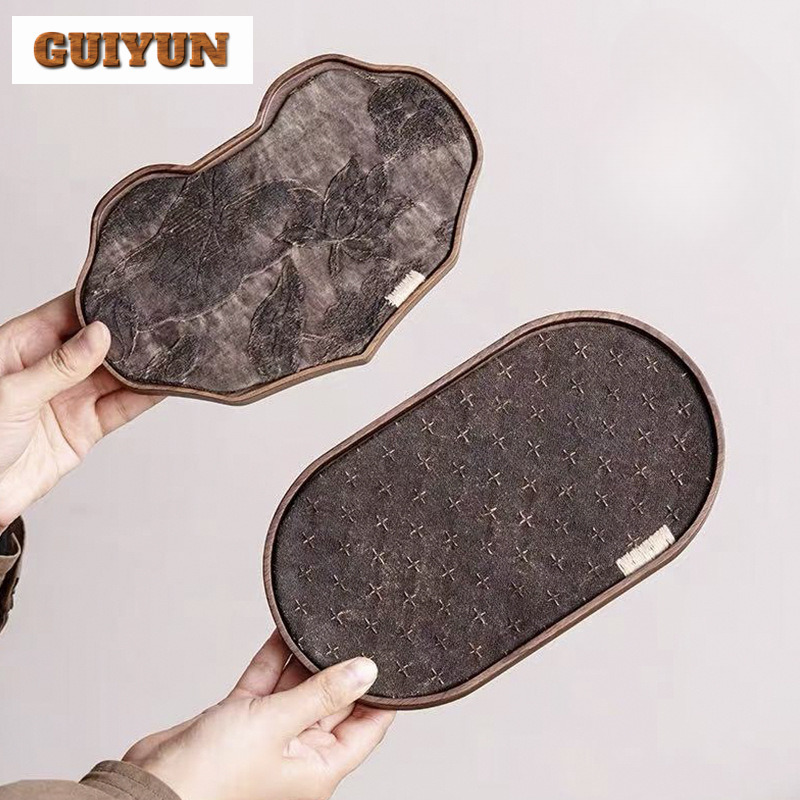 Black Walnut Small Tea Tray Sn - Wooden Serving Tray 评论和价格
