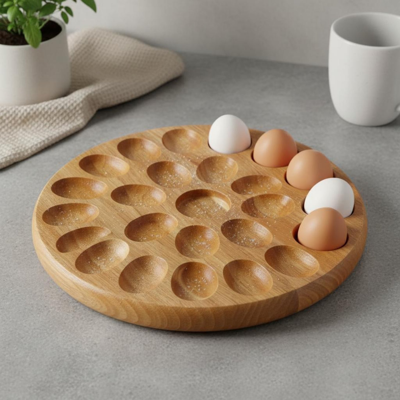 Reversible Wooden Oval Tray Na - Wooden Serving Tray 评论和价格