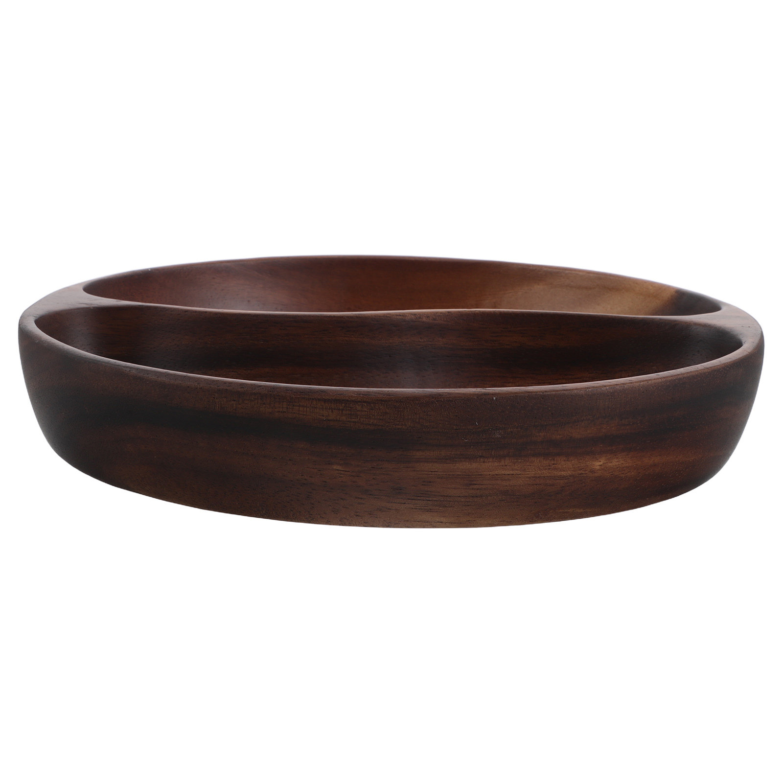 Divided Portion Plate Wooden S - Wooden Serving Tray 评论和价格