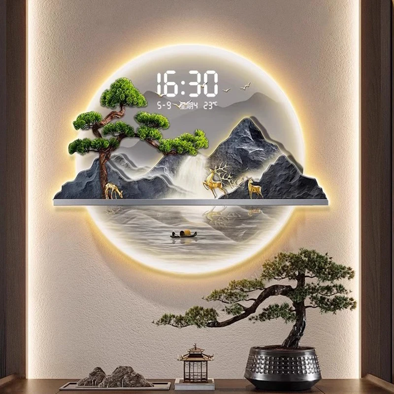 Chinese Style Design Wall Cloc - Luxury Lifestyle Aesthetic 评论和价格