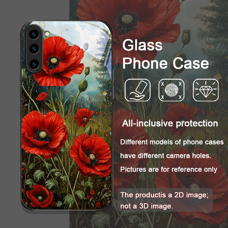 Retro Poppy Flower Bloom Hot R - Samsung Galaxy S24 评论和价格