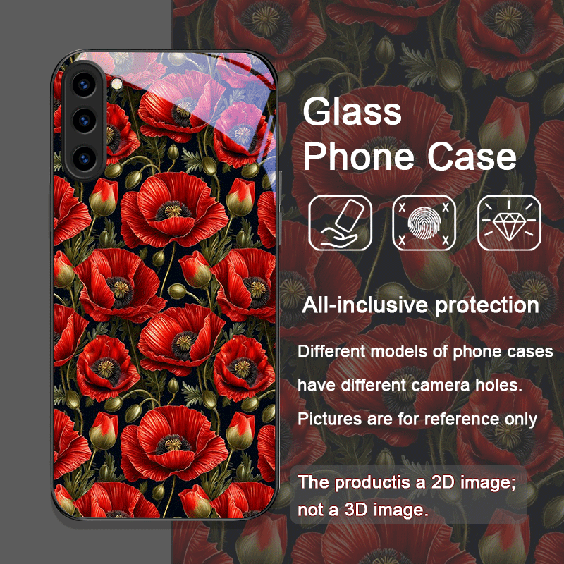 Retro Poppy Flower Bloom Hot R - Samsung Galaxy S24 评论和价格