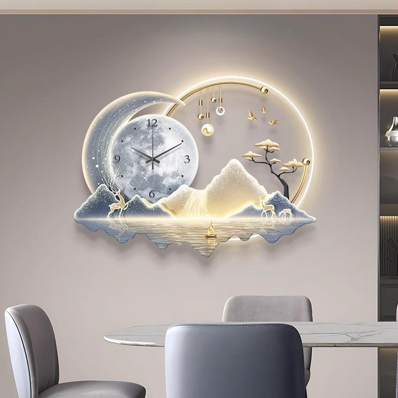 Art Mural Led Clock Wall Luxur - Luxury Lifestyle Aesthetic 评论和价格