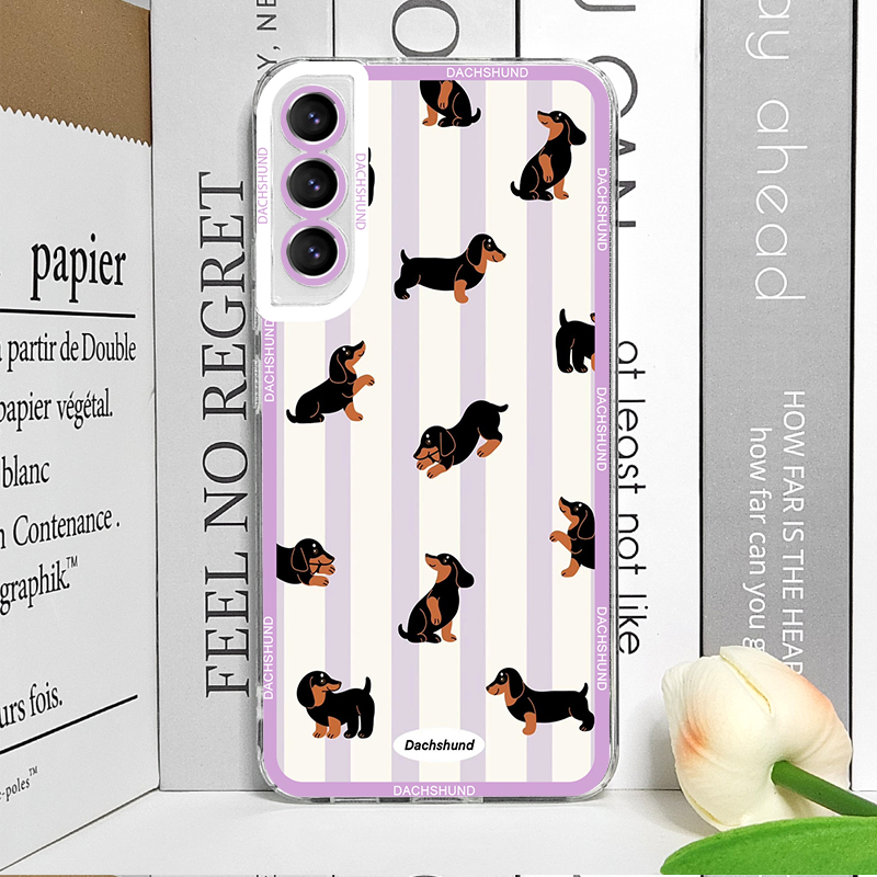 Cute Sausage Dog Phone Case fo - Samsung Galaxy S24 评论和价格