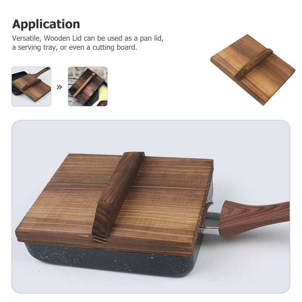 Wooden Pan Lid Kitchen Japanes - Wooden Serving Tray 评论和价格