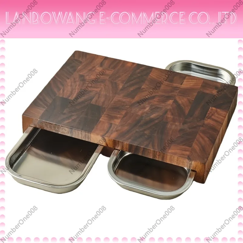 Walnut Cutting Board with Stai - Wooden Serving Tray 评论和价格