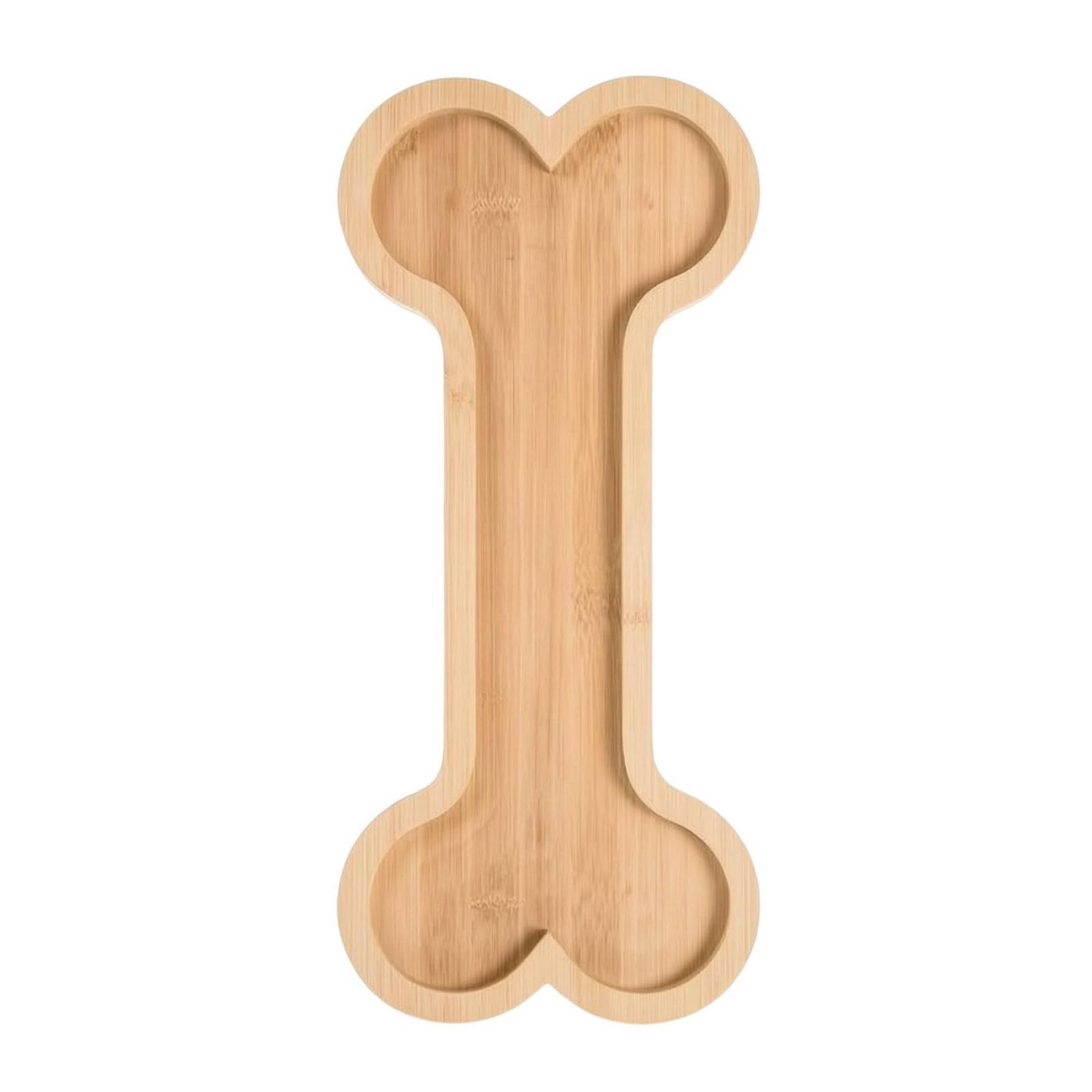 Bamboo Plate with Compartments - Wooden Serving Tray 评论和价格